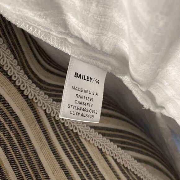 Bailey/44 Striped Print Casual Snap Button Down Shirt with Snap Closure Arms - Picture 6 of 11